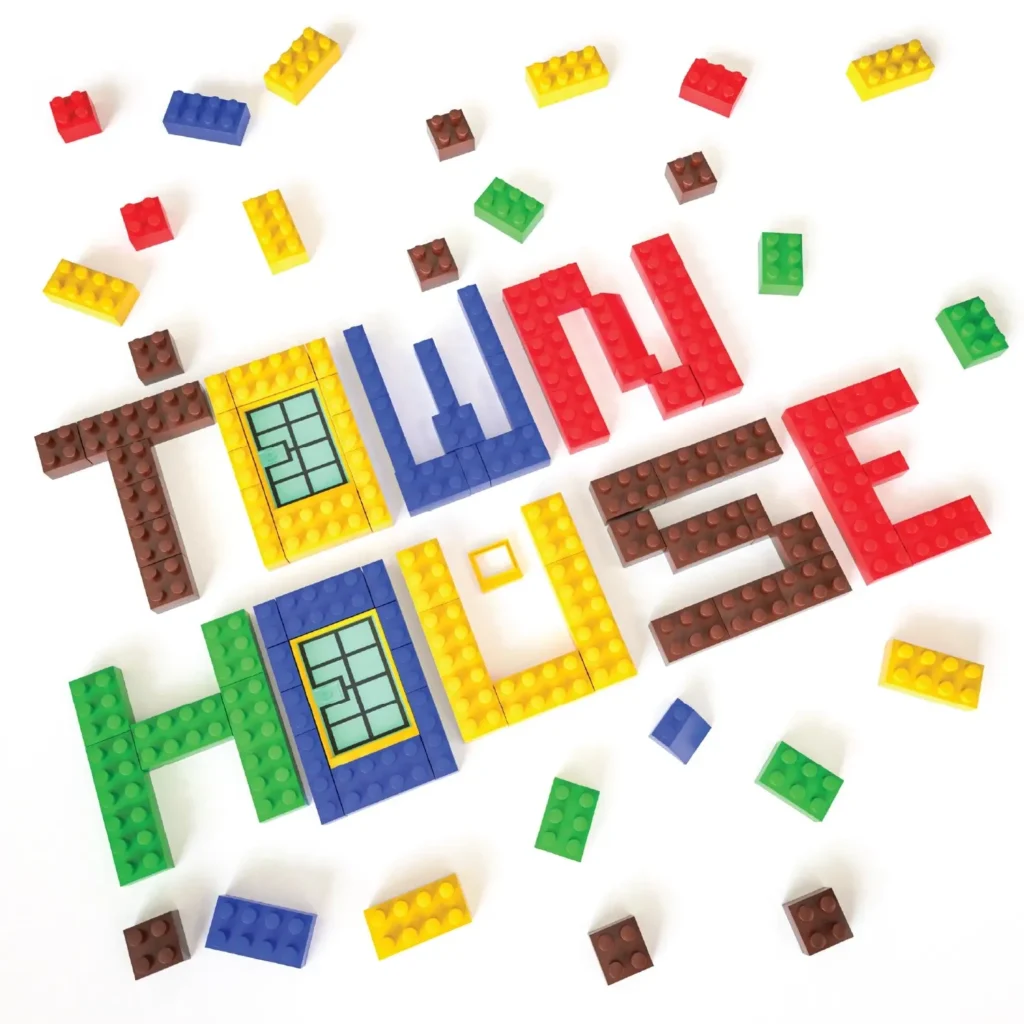 3 in 1 Town of House DIY Plastic Building Blocks Creative Play Set