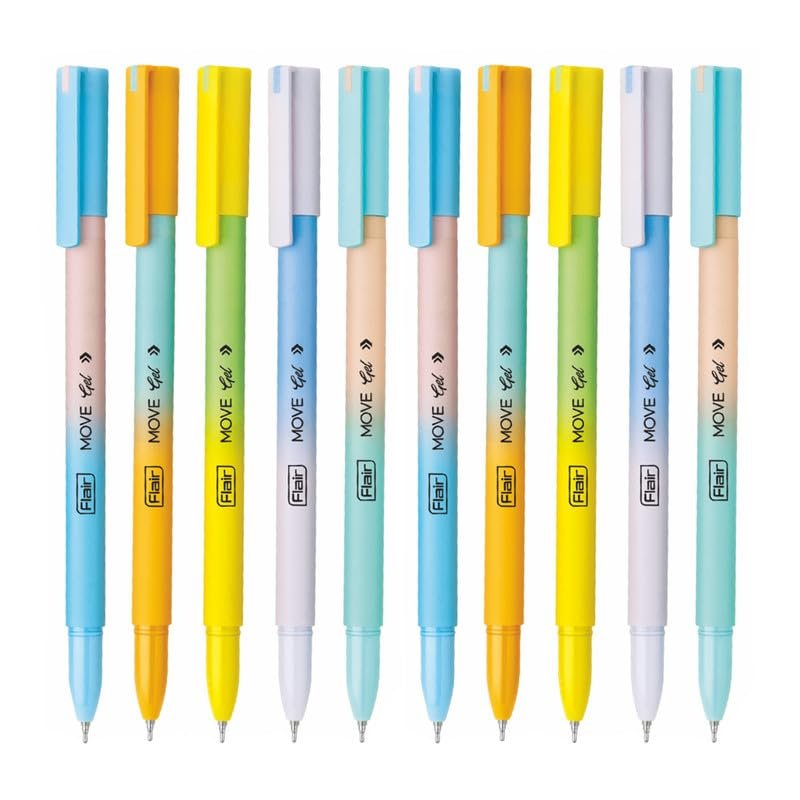Flair Move Gel Pen (Pack Of 10)